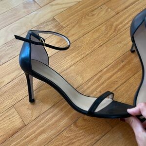 Stuart Weitzman black stiletto sandal